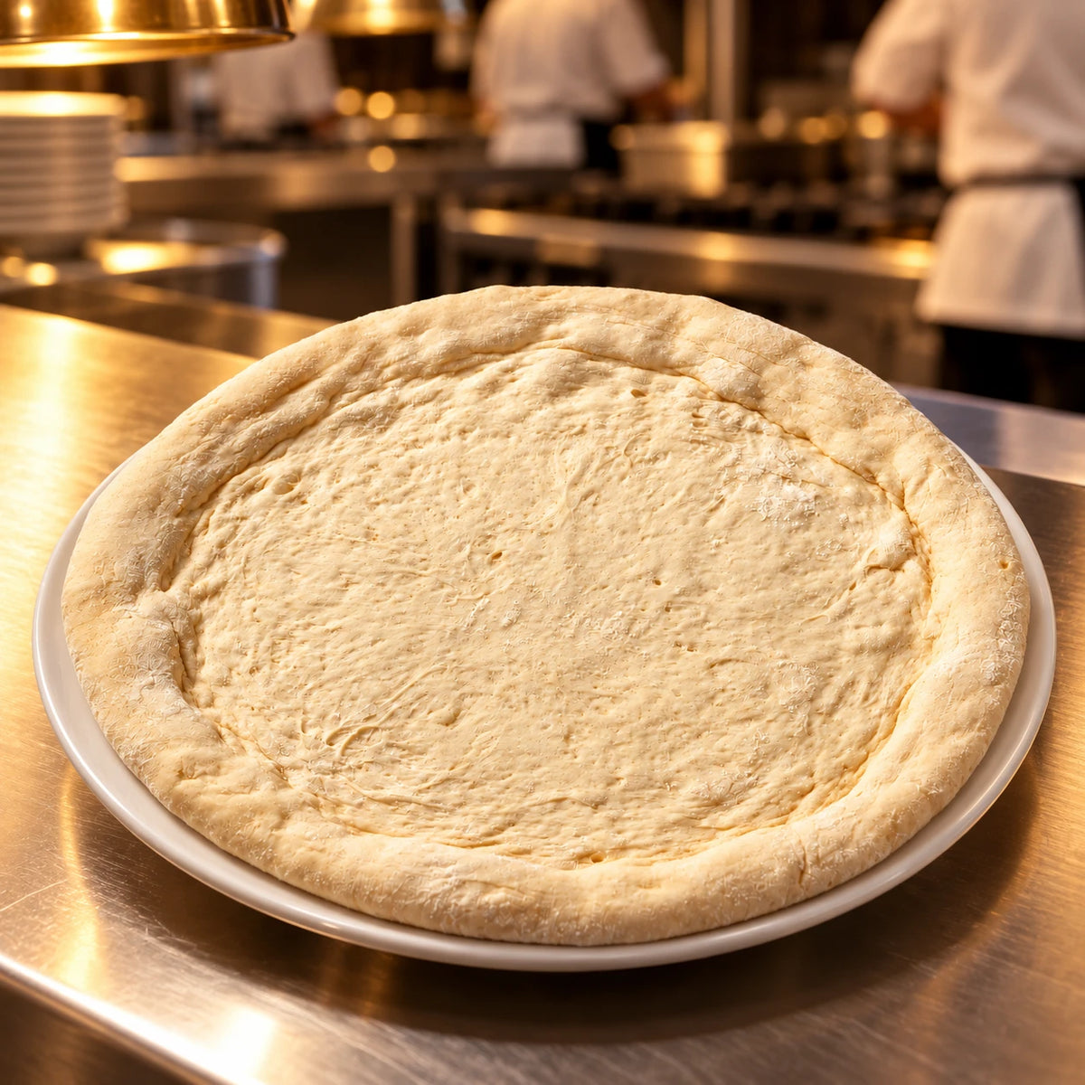 Pizzaboden 32 cm, in der Restaurantküche