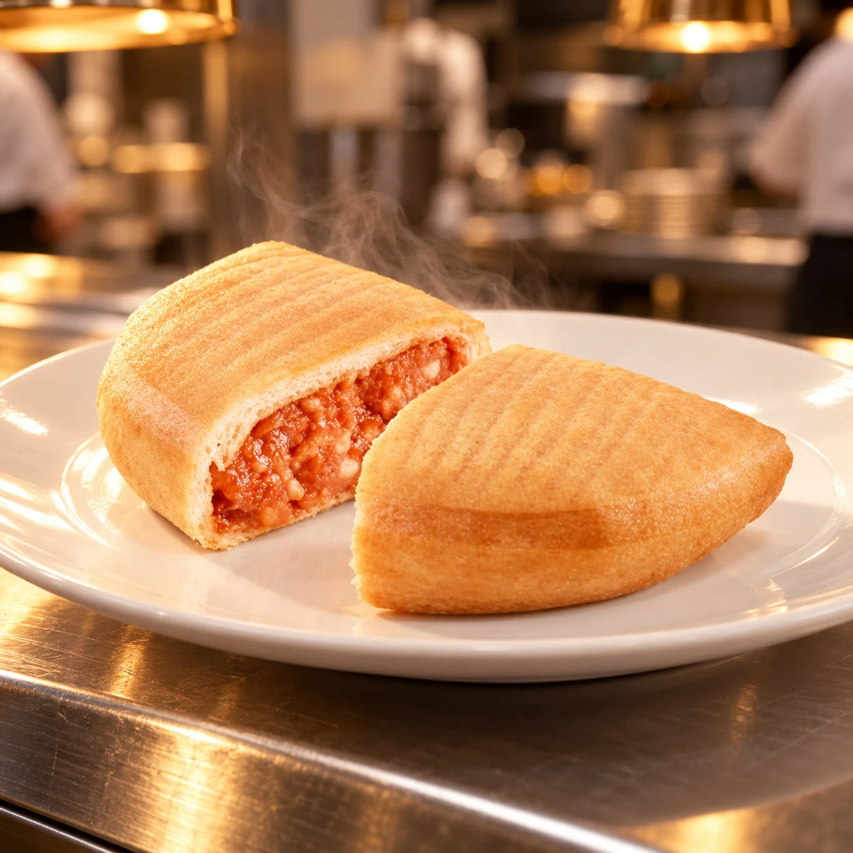 Calzone Tomate-Mozzarella 130 g en cocina profesional
