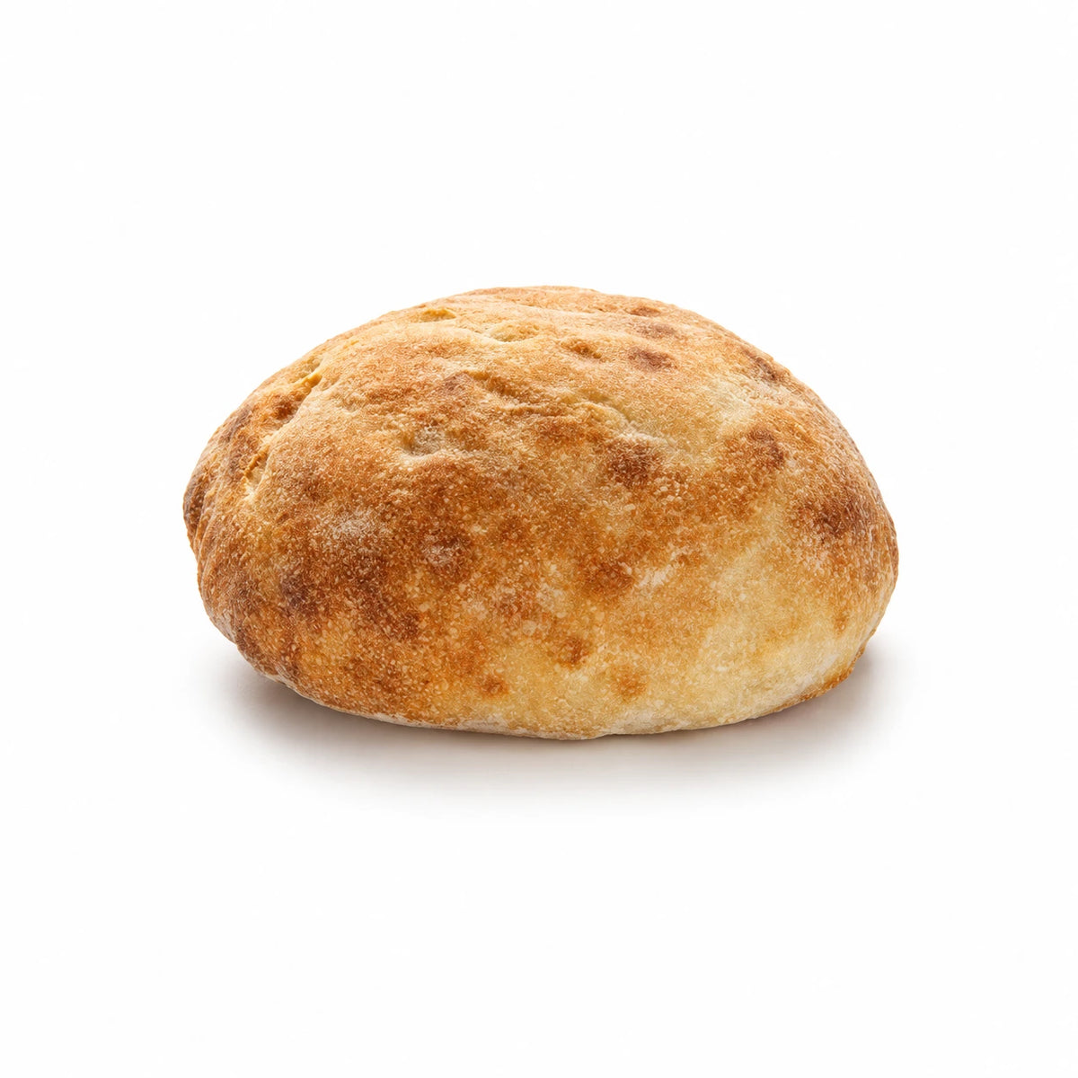Panpizza Bun 120 g, recortado sobre fondo blanco