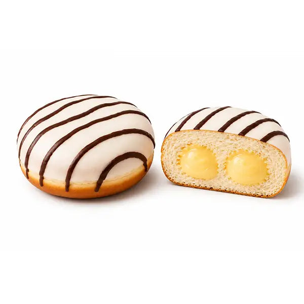 TOI3020 Krapfen alla vaniglia ripieni e spolverati zucchero a velo 